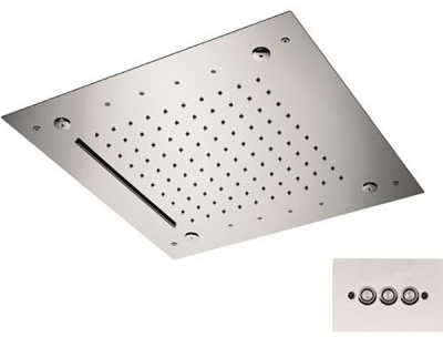 Верхний душ с LED-подсветкой REMER (357RS43NC), хром