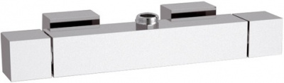 Смеситель-термостат для душевой стойки REMER Qubika Thermo (QT35), хром